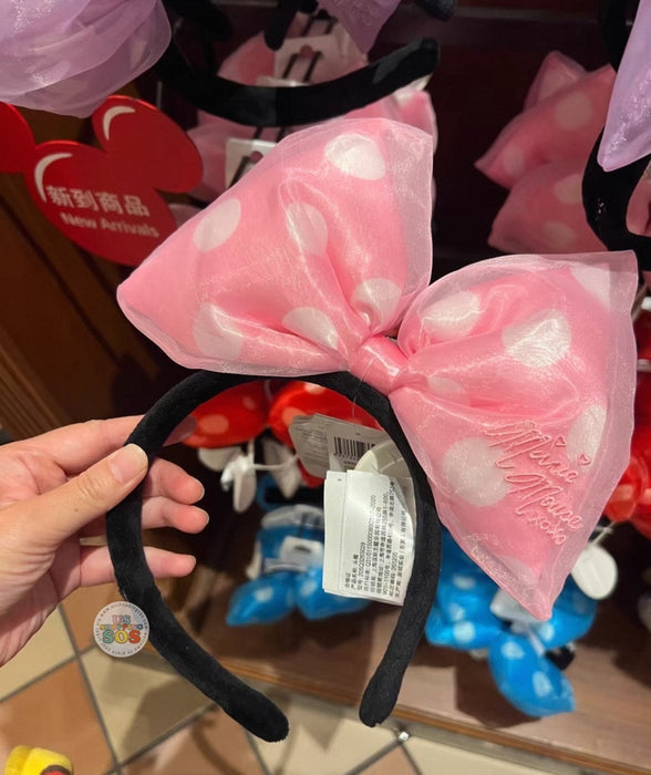 SHDL - Minnie Mouse Fluffy Big Bow Headband (Color: Pink)