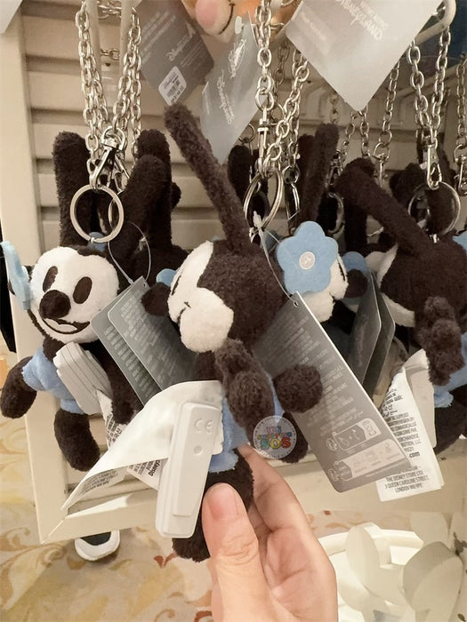 HKDL - Oswald The Lucky Rabbit x Blue" Collection x Plush Keychain