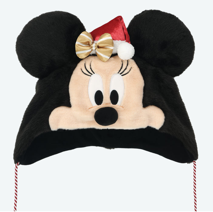 TDR - 2025 Mickey & Friends "Holly Jolly Christmas" Collection x Minnie Mouse with Christmas Themed Fan Cap for Adults (Release Date: Nov 10, 2025)