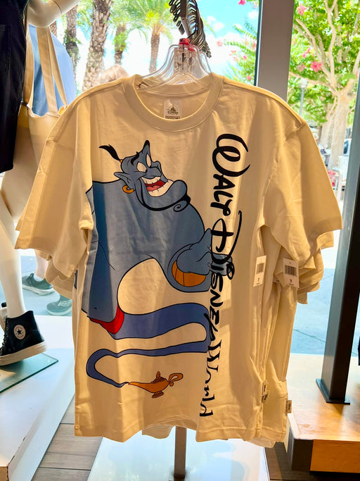 DLR/WDW - Aladdin 2026 - Genie Park Logo White Graphic T-shirt (Adult)