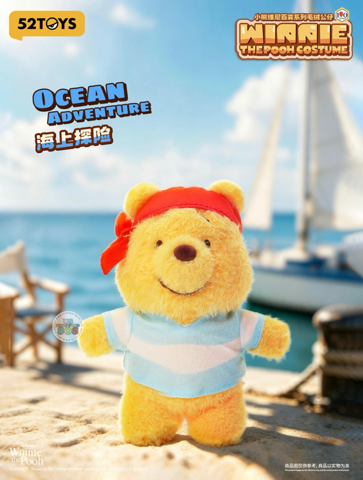 China Exclusive 52 Toys - 2026 Winnie the Pooh Costumes Plush Keychain Blind Box (Release Date: Sep 17, 2026)