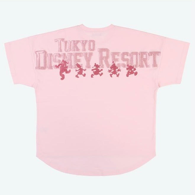 TDR - Tokyo Disney Resort Spirit Oversize T Shirt for Adults (Pink)