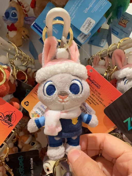 HKDL - Zootopia 2 x Judy Hopps Christmas Mini Plush Keychain