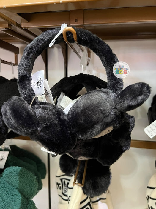 DLR/WDW - Mickey Mouse Face Icon Fluffy Black Ear Muffs (Adult)