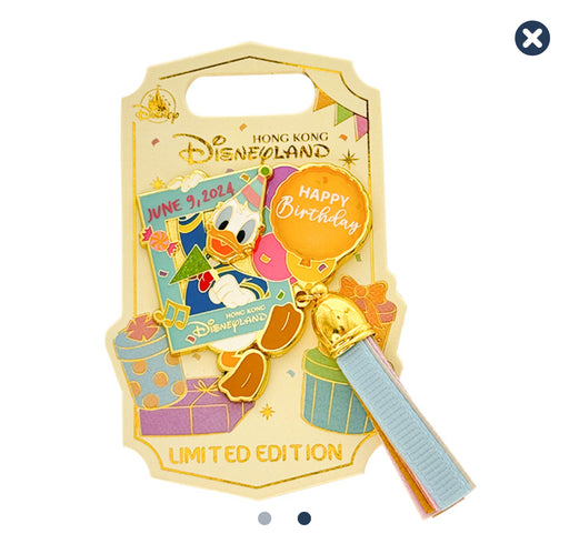 HKDL - Donald Duck Birthday Limited Edition 500 Pin