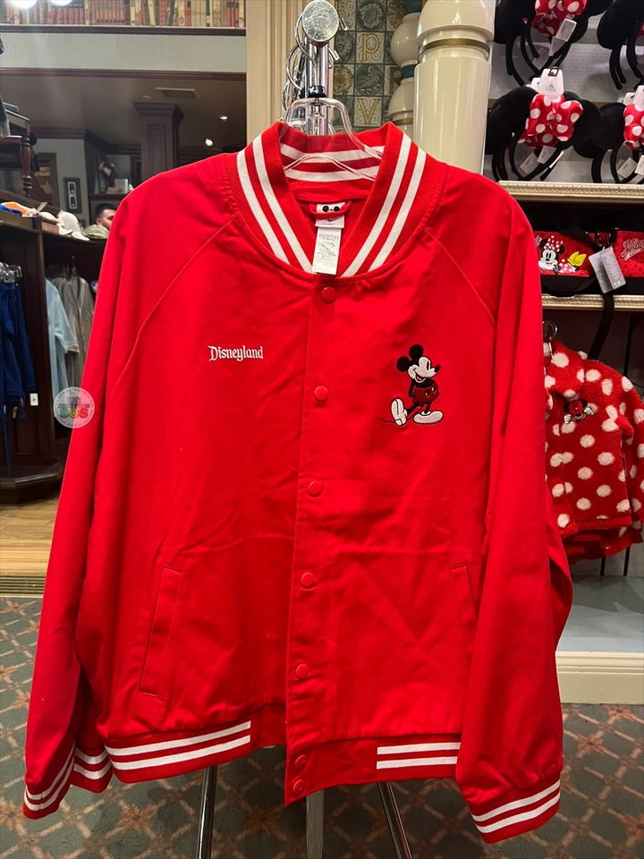 DLR/WDW - Classic Mickey Park Logo Red Strap White Hoodie Pullover (Adult)