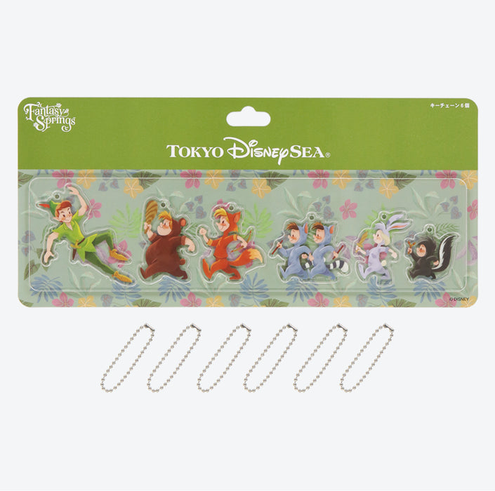 TDR - Fantasy Springs "Peter Pan Never Land Adventure" Collection x Lost Childen Keychains Set