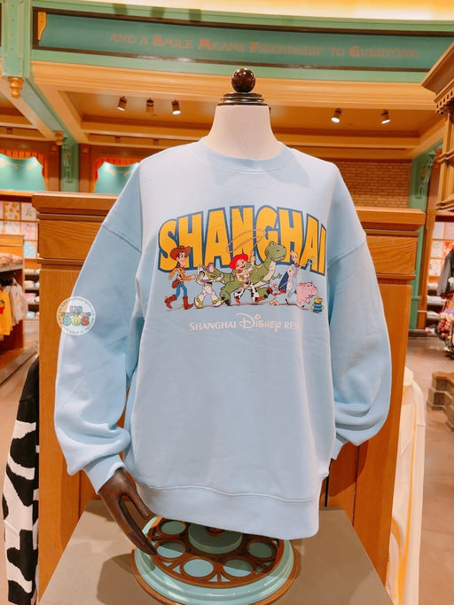 SHDL -Toy Story "Shanghai Disney Resort" Wordings Pullover Sweatshirt for Adults