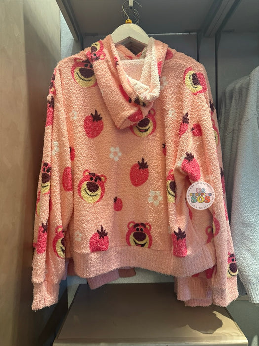 DLR/WDW - Lotso All-Over-Print Light Pink Terry Hoodie Pullover (Adult)