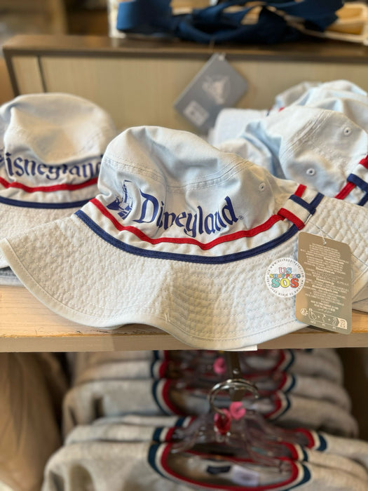 DLR - Disneyland 70th Vault - White & Blue Stripes Bucket Hat (Adults)