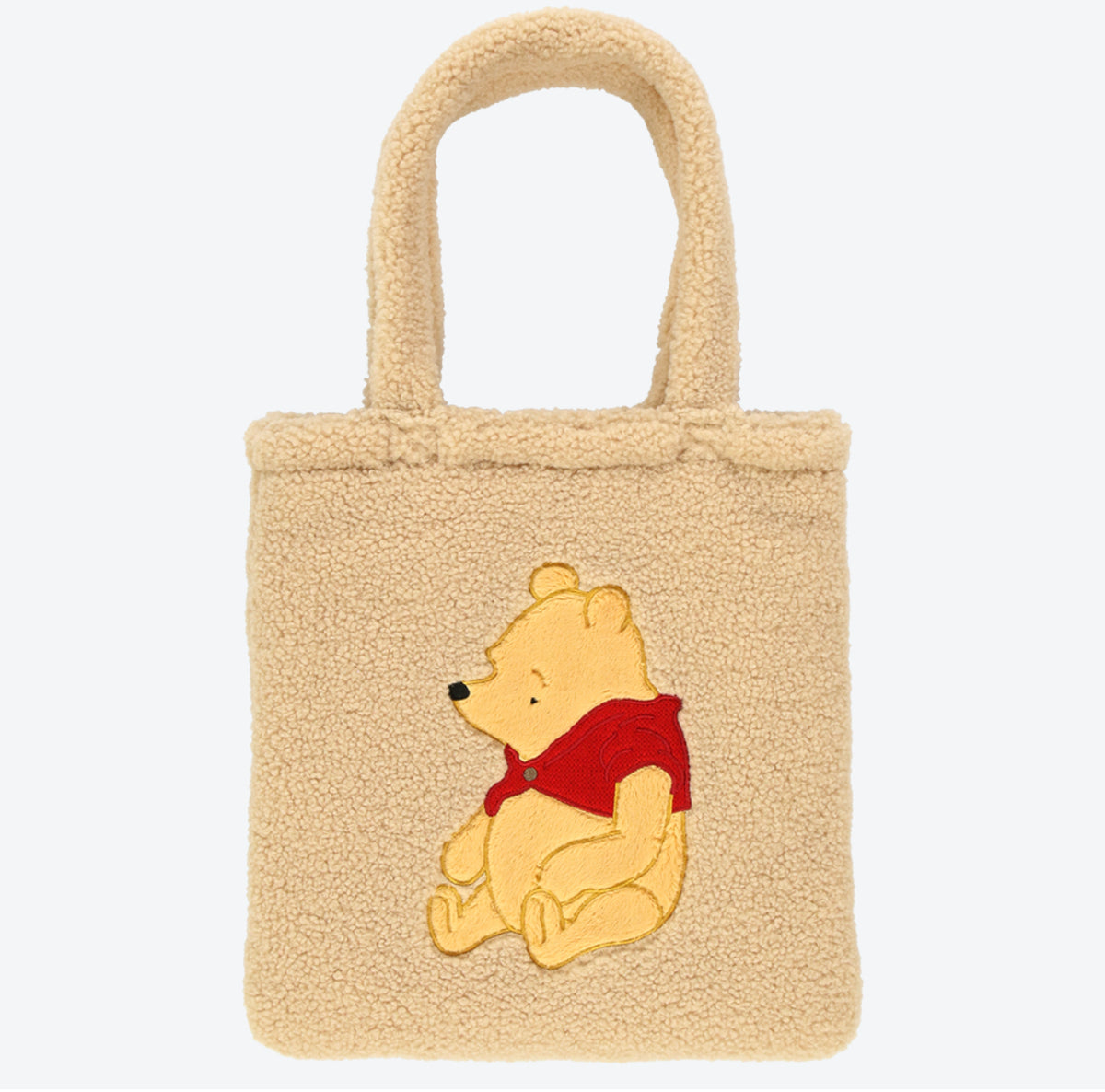 Pooh@storeベージュ トートバッグ ヴィトン　ノベルティ ボックス TDR - Classic Winnie the Pooh Fluffy Boa Tote Bag — USShoppingSOS