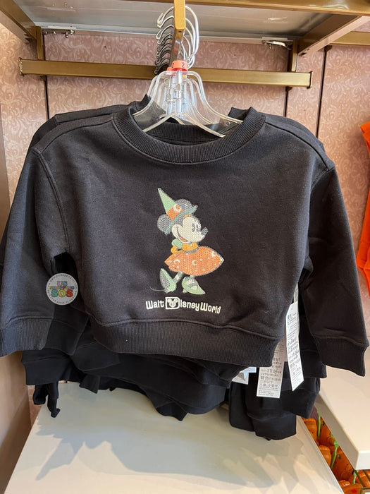 DLR/WDW Halloween 2025 Wizard Minnie Sequin Black Pullover (Kids)