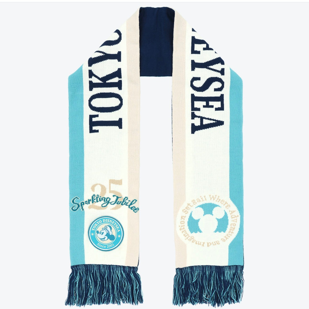 TDR - Tokyo DisneySea 25th Anniversary "Sparkling Jubilee" Autumn/Fall Season x Mickey Mouse Scarf for Adults (Release Date: Oct 1, 2026)