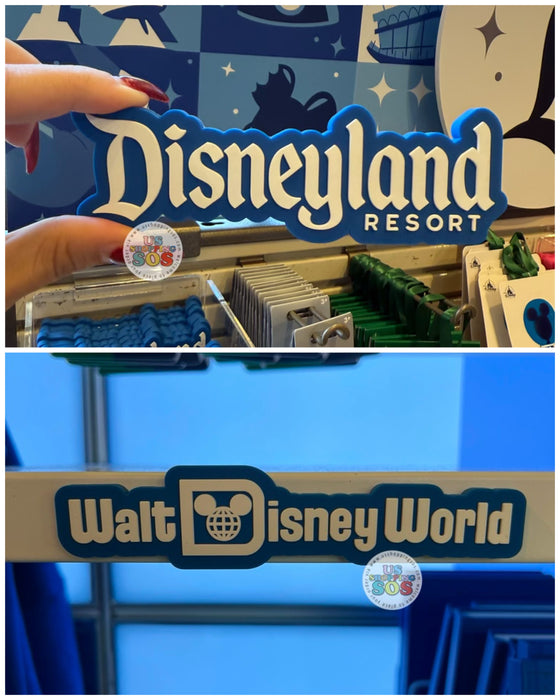 DLR/WDW - Logo Mania 2026 Last Day of Trip Blues - Cobalt Blue Park Logo Magnet