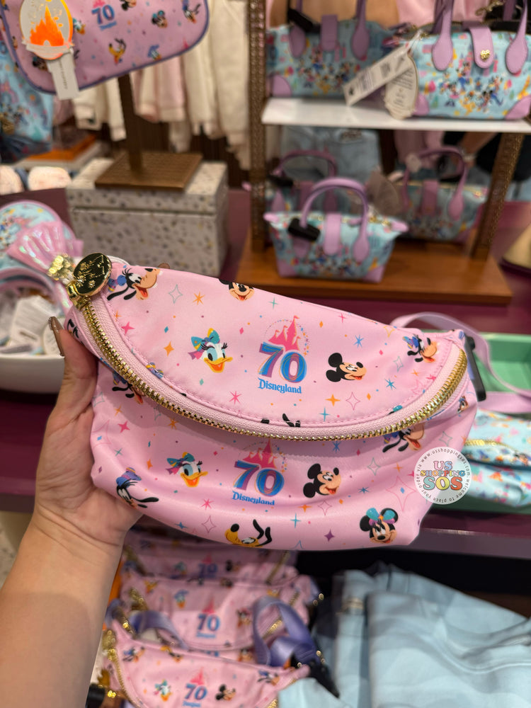 DLR - Stoney Clover Lane - Disneyland 70th Anniversary Mickey & Friends Baby Pink Fanny Pack