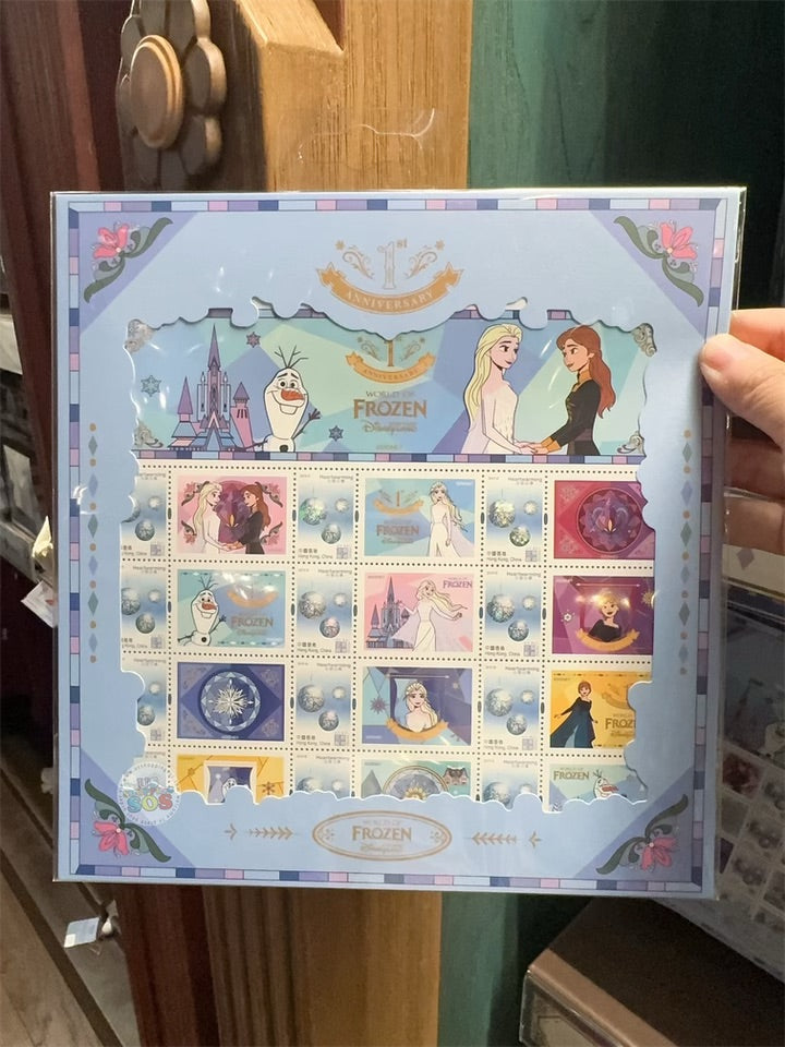 HKDL - World of Frozen 1st Anniversary x Stamps Set