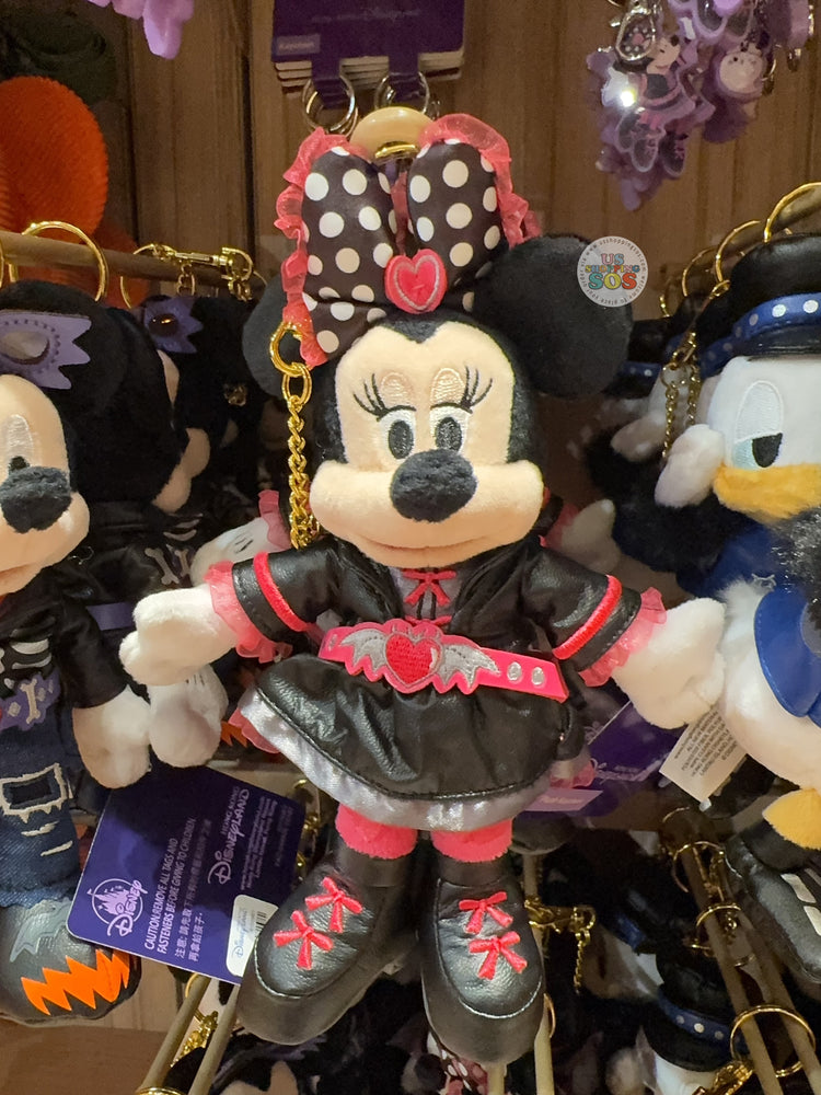 HKDL - 2026 Disney Halloween - Mickey and Friends Spooky Rock Band Collection x Minnie Mouse Plush Keychain