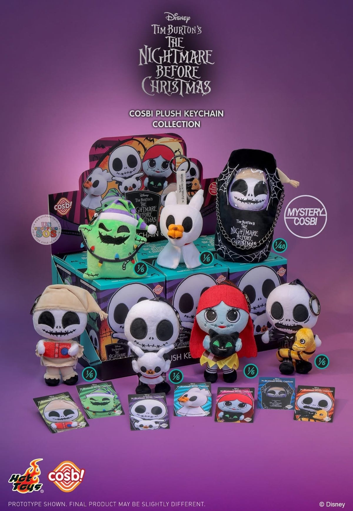 Hot Toy Cosbi - The Nightmare Before Christmas Blind Box Plush
