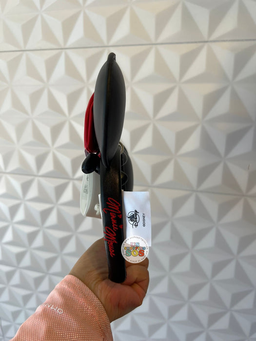 DLR/WDW - Minnie Mouse Black Imitation Leather Ear Headband