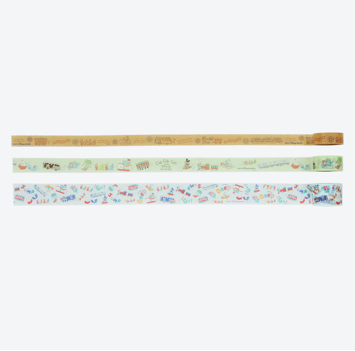 TDR - "Go-Go-Go! with Disney Vehicles" Collection x Masking Tapes & Stickers Set (Release Date: July 11, 2024)