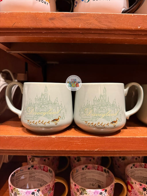 DLR/WDW - Duckies & Castle Park Logo Slate Green Mug
