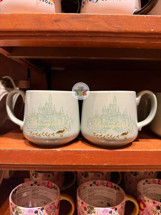 DLR/WDW - Duckies & Castle Park Logo Slate Green Mug