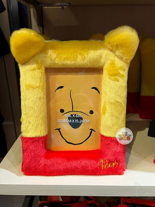 DLR/WDW - Pooh & Friends - Winnie the Pooh Fluffy Photo Frame 4” x 6”