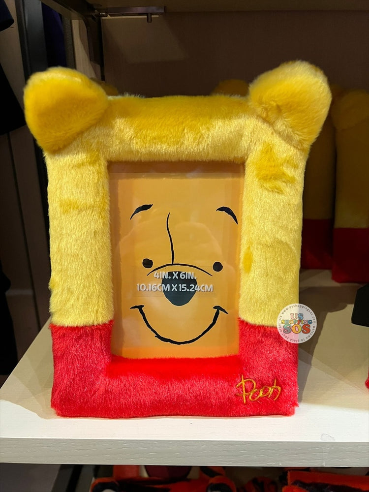 DLR/WDW - Pooh & Friends - Winnie the Pooh Fluffy Photo Frame 4” x 6”