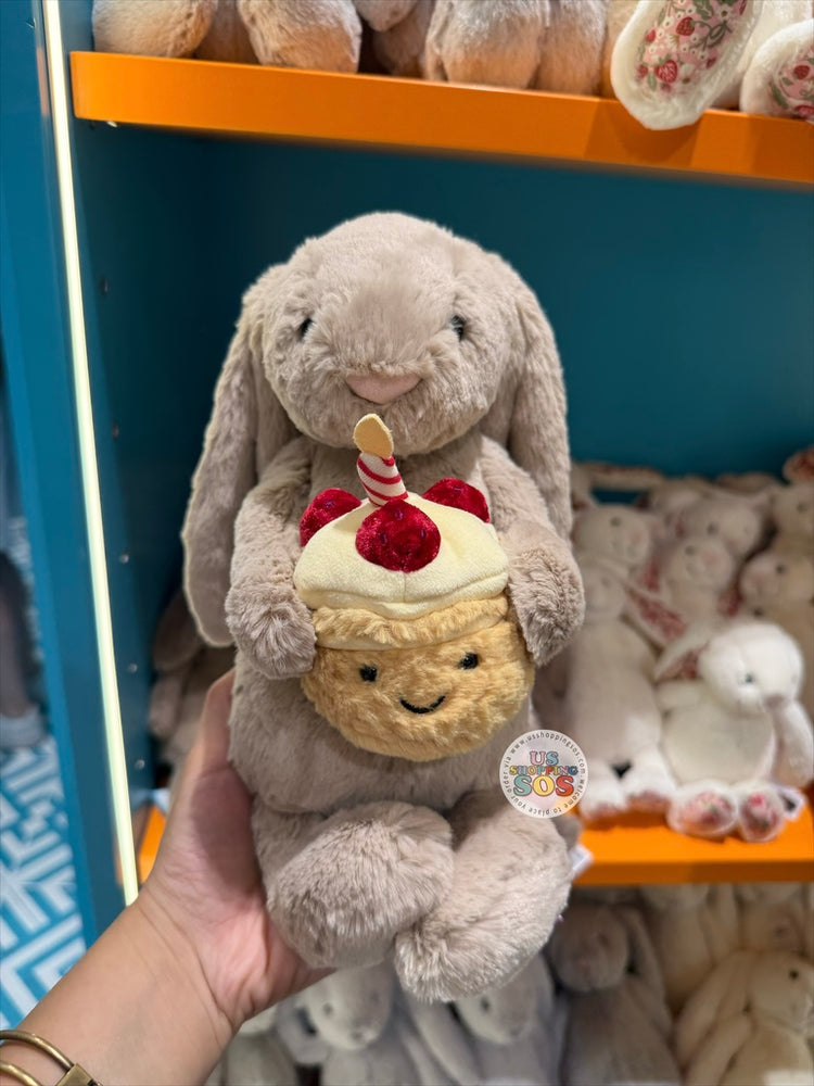 Jellycat - Bashful Beige Bunny 'Birthday' Plush Toy