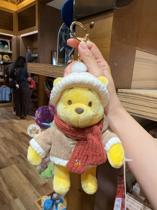 HKDL - 2026 Winnie the Pooh Winter Woolies x Winnie the Pooh Plush Keychain