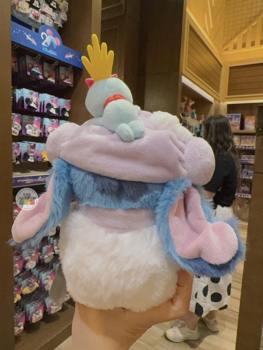 HKDL - 2025 Christmas Mickey & Friends x Stitch & Scrump Snowman Shaped Plush Toy