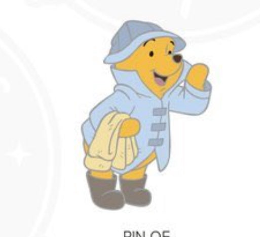 DLP - Winnie the Pooh ‘Raincoat’ Pin Badge
