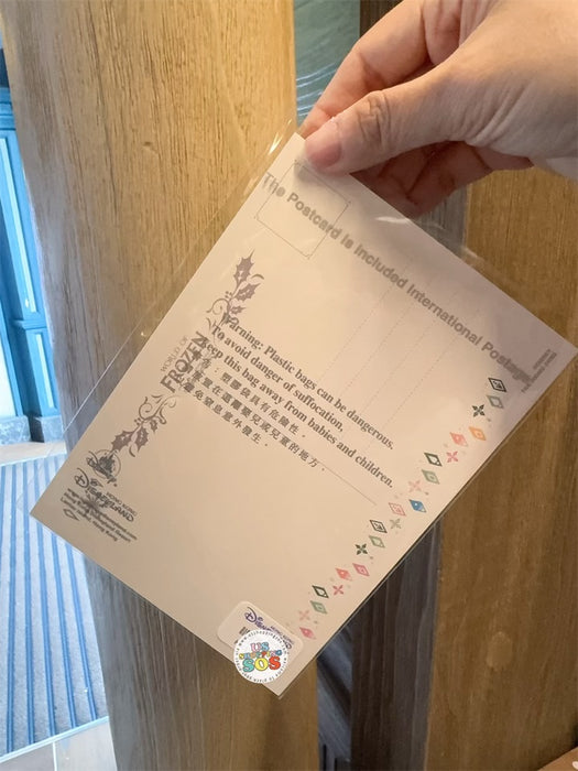 HKDL - World of Frozen 1st Anniversary x Elsa & Anna Post Card