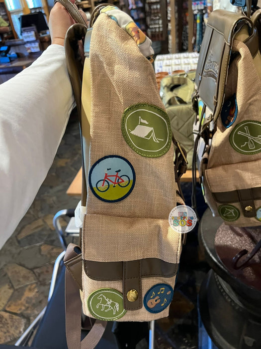 WDW - Disney’s Fort Wilderness Resort & Campground - Loungefly Patches Olive/Light Beige Camping Backpack