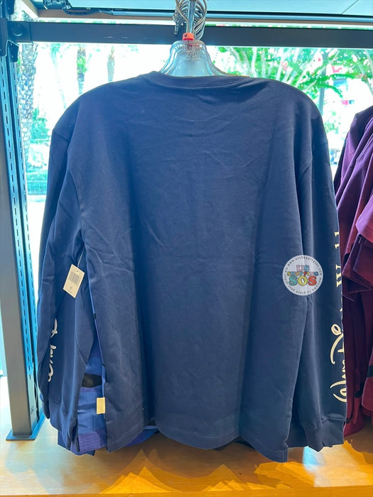 DLR/WDW - Aladdin 2026 - The Cave of Wonders Park Logo Blue Long Sleeve T-shirt (Adult)