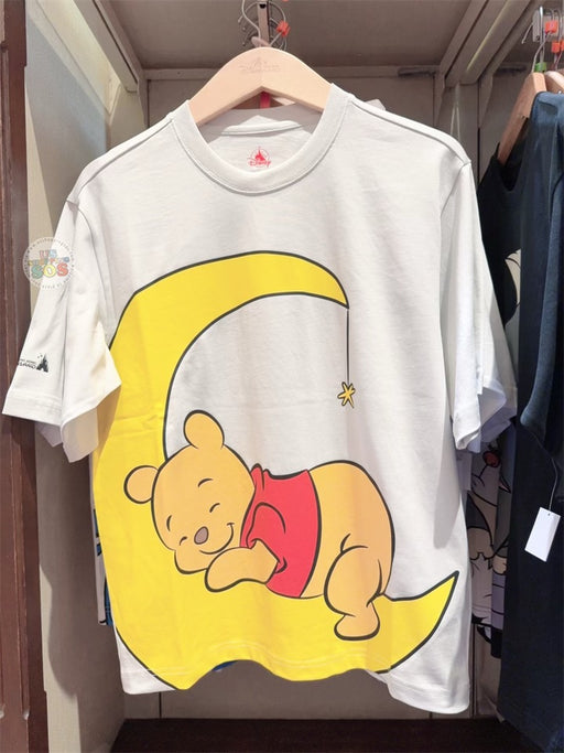 HKDL - Winnie the Pooh Sleeping on the Moon T Shirt for Adults