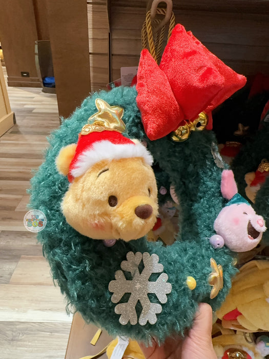 HKDL - 2025 Winnie the Pooh & Friends Christmas x Winnie the Pooh & Piglet Plush Wreath