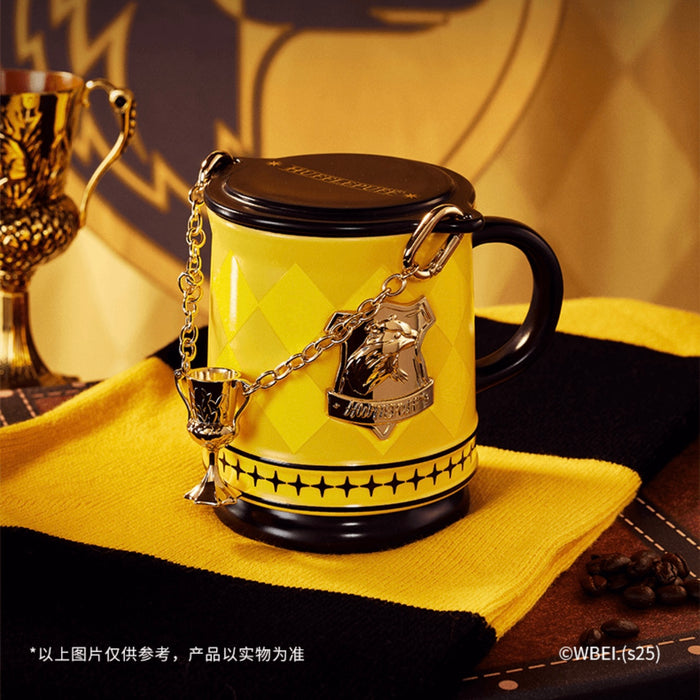 Starbucks China - Harry Potter x Starbucks - Hufflepuff Color Changing Ceramic Mug with Chain & Lid 365ml