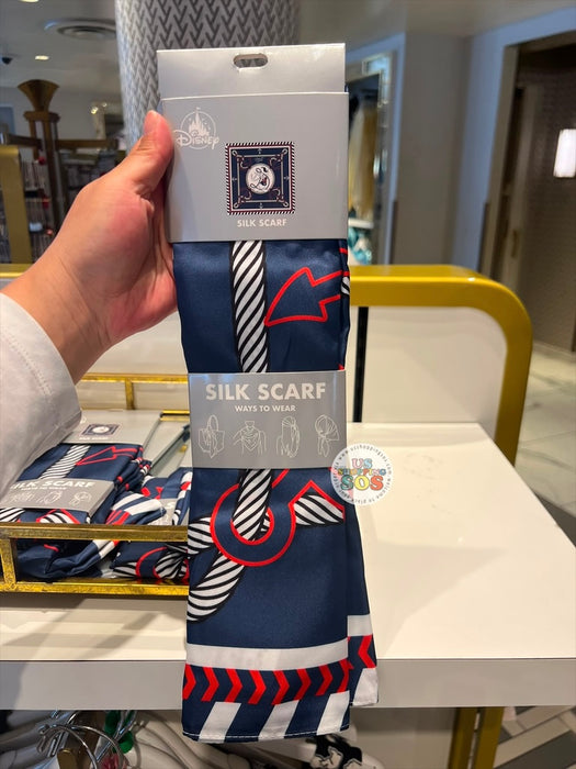 DLR/WDW - Donald Duck Navy Silky Scarf