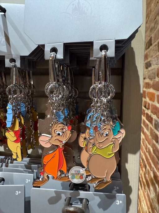 DLR/WDW - Cinderella Jaq & Gus Matching Keychain Set of 2