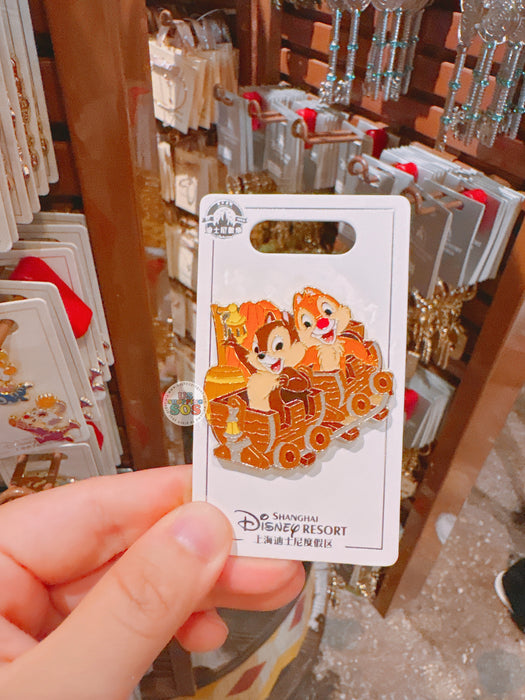 SHDL - 2026 Chip & Dale at Shanghai Disney Resort "Seven Dwarfs Mine Train" Pin Badge