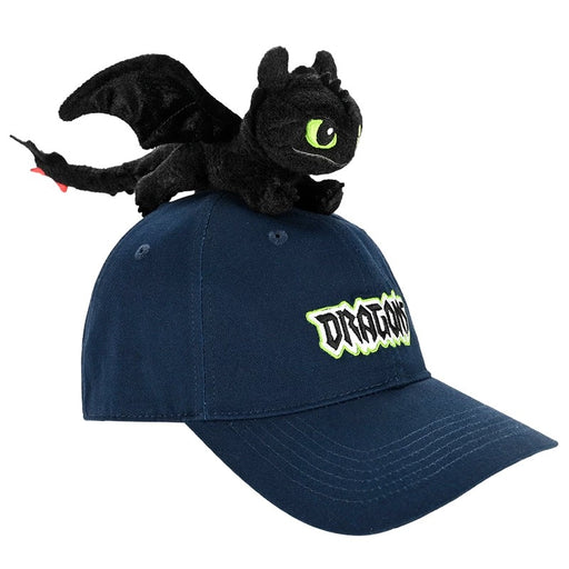 China Exclusive - How to Train Your Dragon x Toothless Plush on the Top Hat/Cap (Color: Navy)