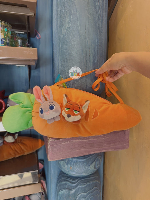 HKDL - Zootopia 2 x Judy Hopps & Nick Wilde Carrot Shaped Shoulder Bag