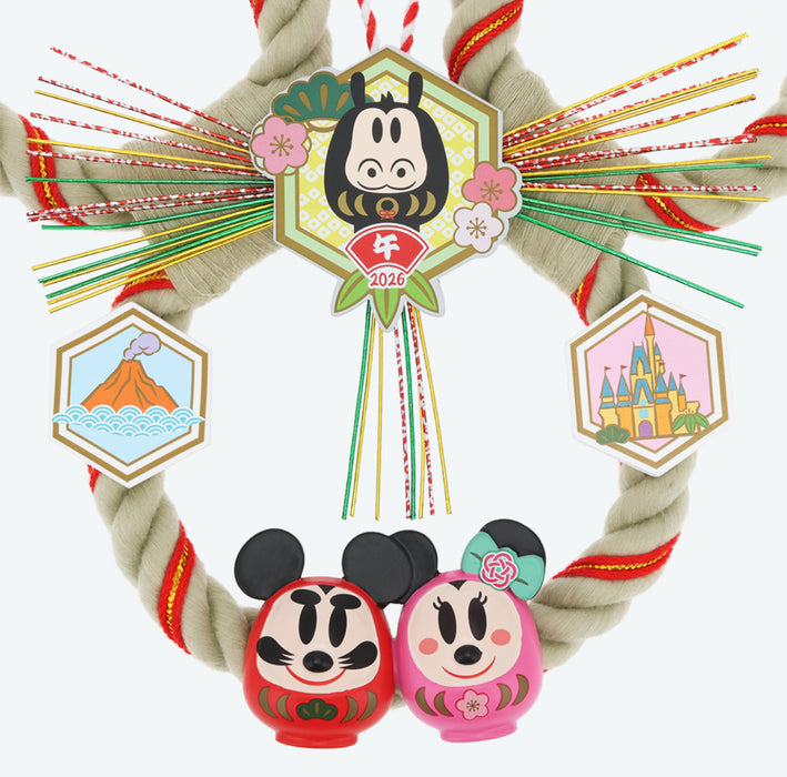 TDR - 2026 Happy New Year Mickey & Friends Collection x Mickey & Minnie Mouse "Daruma" New Year Decoration (Release Date: Dec 1, 2025)