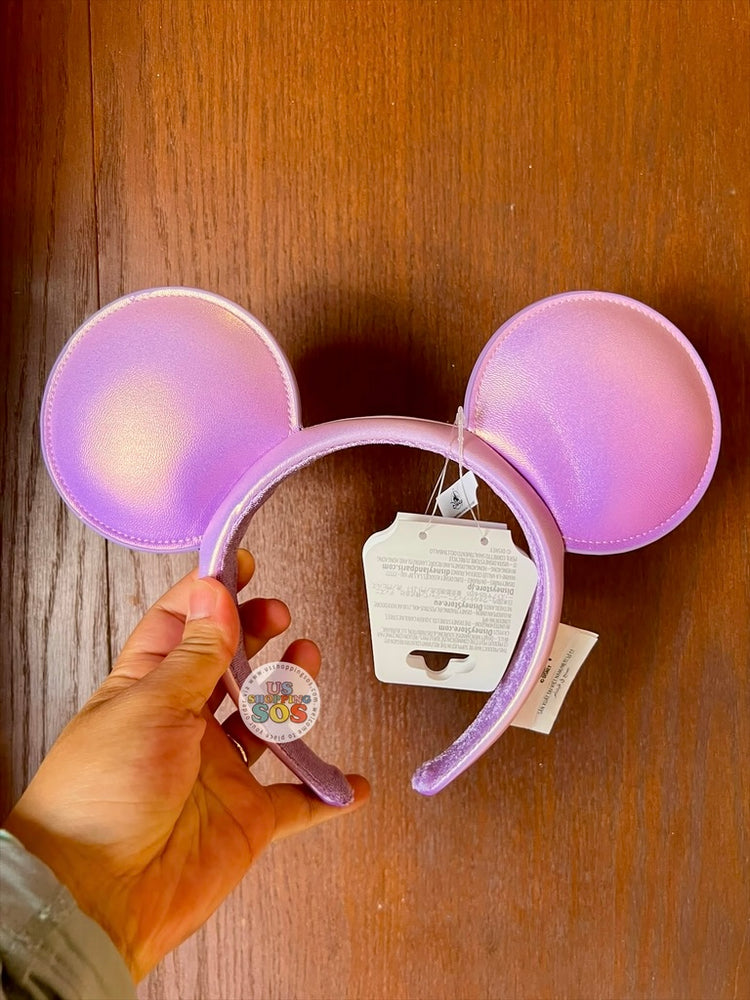 DLR/WDW - Mickey Pink Iridescent Imitation Leather Ear Headband 2026