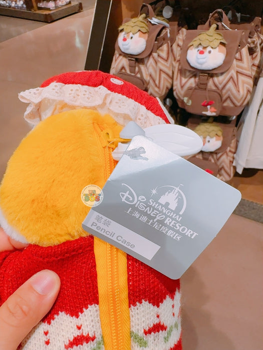 SHDL - Chip & Dale Autumn Forest Collection x Clarice Plushy Shaped Stationary Bag (Release Date: Sept 12, 2025)