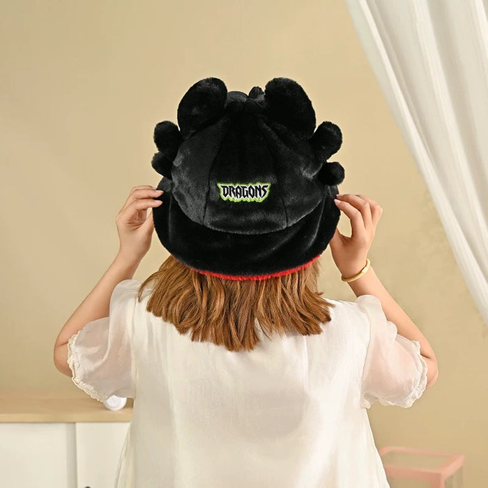 China Exclusive - How to Train Your Dragon x Fluffy Toothless Bucket Hat Size: 56 to 58 cm