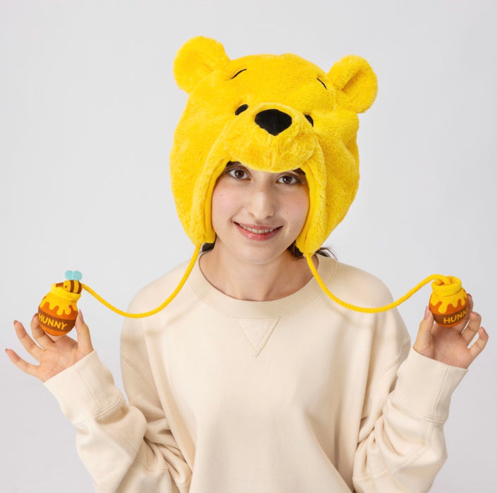 TDR - 2026 Fluffy Winnie the Pooh Fan Cap with Pom Pom For Adults (Release Date: Oct 8, 2026)