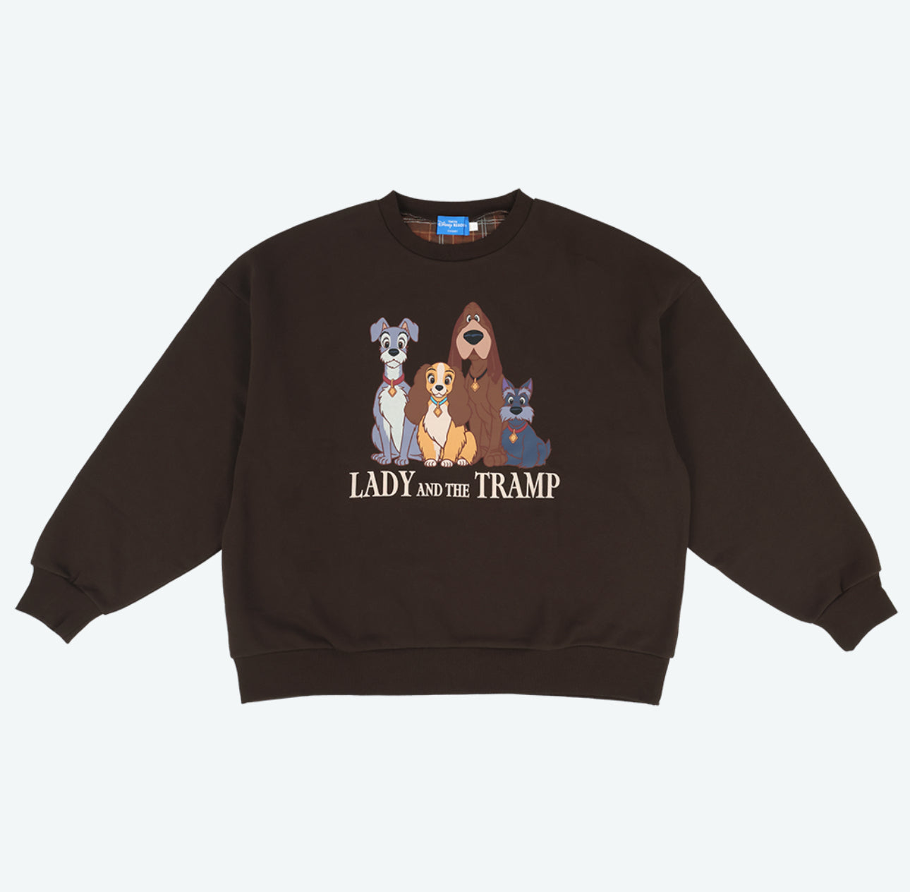 TDR - 2025 Lady & the Tramp Retro & Classic" Collection x Lady, Tramp, Trusty, and Jock Sweartshirt for Adults Color: Brown (Release Date: Dec 26, 2025)