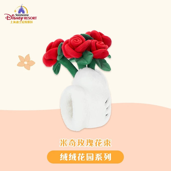 SHDL - Fluffy Bloom Garden x Mickey Mouse Glove & Rose Flowers Plushy Flower Bouquet